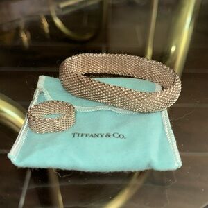 Tiffany & Co Somerset Mesh Ring and Bracelet Set